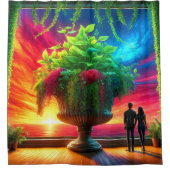 Sonnenuntergang Duschvorhang (Vorderseite)