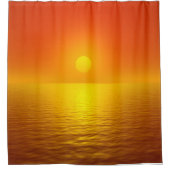 Sonnenuntergang Duschvorhang (Vorderseite)