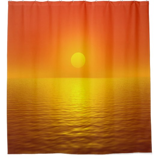 Sonnenuntergang Duschvorhang (Vorderseite)