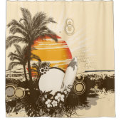 Sonnenuntergang - Duschvorhang (Vorderseite)