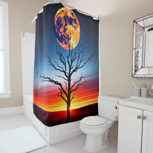 Sonnenuntergang Duschvorhang (Beispiel)