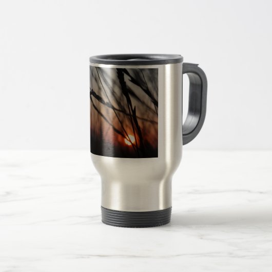 Sonnenuntergang Edelstahl 444 ml Reisen/Tasse Reisebecher (VorderseiteRechts)