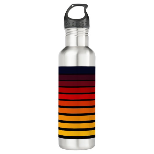 Sonnenuntergang Edelstahlflasche (Vorderseite)