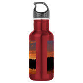 Sonnenuntergang Edelstahlflasche (Rückseite)