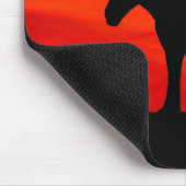 Sonnenuntergang Einhorn Mousepad (Ecke)