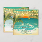 Sonnenuntergang Einladung (Vorne/Hinten)