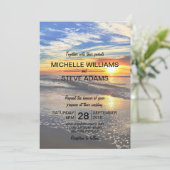 Sonnenuntergang Einladung (Stehend Vorderseite)