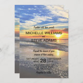 Sonnenuntergang Einladung (Vorne/Hinten)