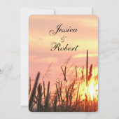 Sonnenuntergang Einladung (Rückseite)