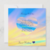 Sonnenuntergang | Einladung zur Hochzeit Semi Glos (Vorderseite)