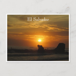 Sonnenuntergang el tunco postkarte