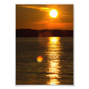 Sonnenuntergang, Elche-Rapids, Michigan Fotodruck