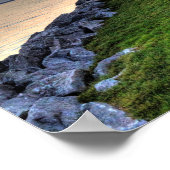 Sonnenuntergang, Elche-Rapids, Michigan Poster (Ecke)