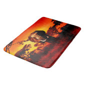 Sonnenuntergang-Elefant Badematte (Schrägansicht)