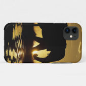 Sonnenuntergang-Elefant-Fall Case-Mate iPhone Hülle (Rückseite (Horizontal))