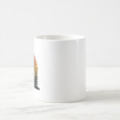 Sonnenuntergang Elefantenlandschaft Kaffeetasse (Mittel)
