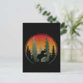 Sonnenuntergang Elefantenlandschaft Postkarte (Stehend Vorderseite)