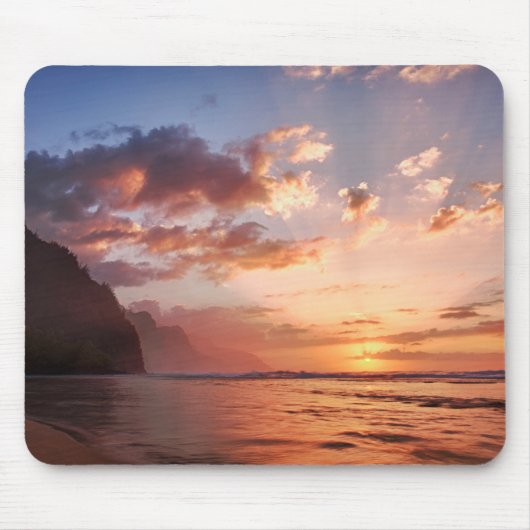 Sonnenuntergang entlang der Kauai-Küste Mousepad (Vorne)