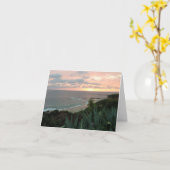 Sonnenuntergang-Erinnerungens-Gruß-Karte Karte (Gelbe Blume)