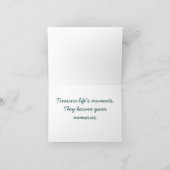 Sonnenuntergang-Erinnerungens-Gruß-Karte Karte (Innenseite)