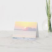 Sonnenuntergang-Erinnerungens-Gruß-Karte Karte (Rückseite)