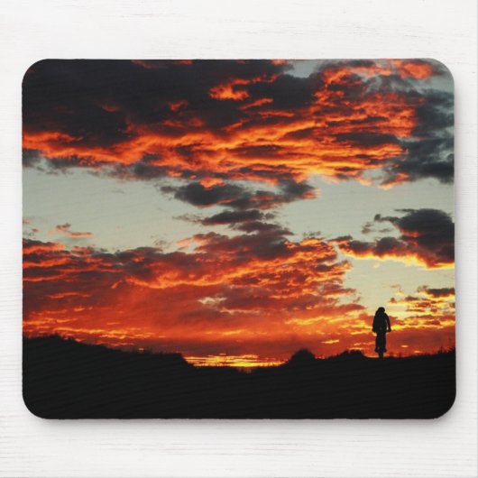 Sonnenuntergang-Fahrrad Mousepad (Vorne)