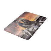 Sonnenuntergang-Fahrt 2 Badematte (Schrägansicht)