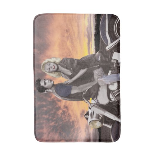 Sonnenuntergang-Fahrt 2 Badematte (Vorderseite Vertikal)