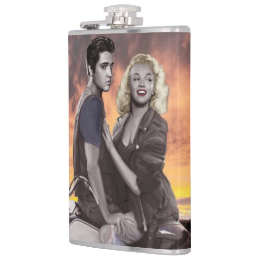 Sonnenuntergang-Fahrt 2 Flachmann (Links)