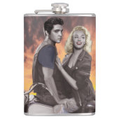 Sonnenuntergang-Fahrt 2 Flachmann (Vorderseite)