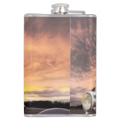 Sonnenuntergang-Fahrt 2 Flachmann (Rückseite)