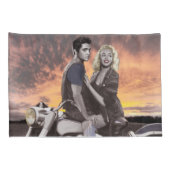 Sonnenuntergang-Fahrt 2 Kissenbezug (Rückseite-Rechts)