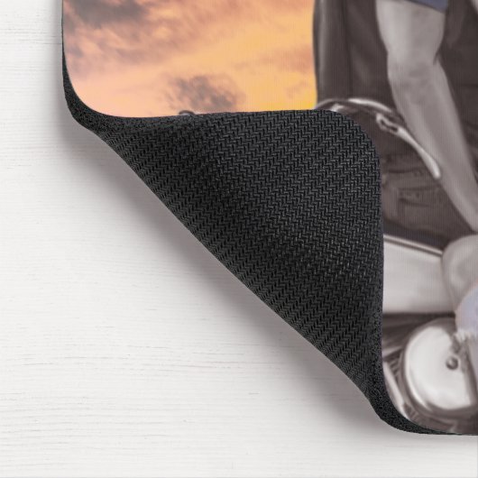 Sonnenuntergang-Fahrt Mousepad (Ecke)