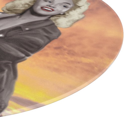 Sonnenuntergang-Fahrt Schneidebrett (Ecke)