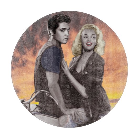 Sonnenuntergang-Fahrt Schneidebrett (Vorderseite)