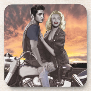 Sonnenuntergang-Fahrt Untersetzer