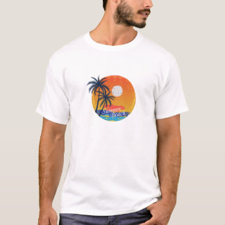 Sonnenuntergang Farbenfrohe Schnürsenkel T - Shirt