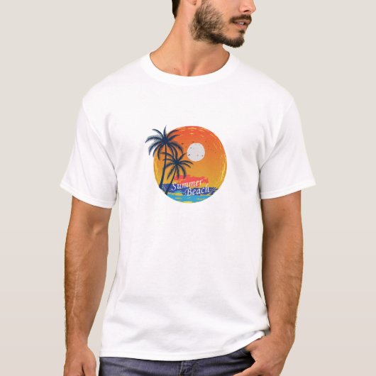 Sonnenuntergang Farbenfrohe Schnürsenkel T - Shirt (Vorderseite)