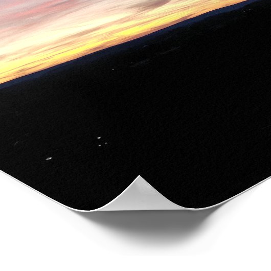 Sonnenuntergang farbenfrohe Wolken Pennsylvania Poster (Ecke)