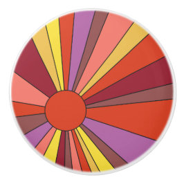 Sonnenuntergang - Farbtöne des orangen - Druckknop Keramikknauf
