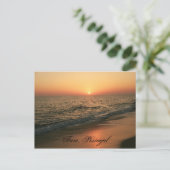 Sonnenuntergang: Faro, Portugal Postkarte (Stehend Vorderseite)