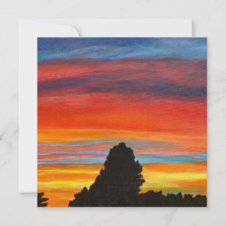 Sonnenuntergang Feiertagskarte