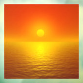 Sonnenuntergang Fensteraufkleber (Blatt 3)