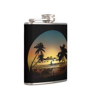 Sonnenuntergang Flachmann