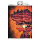 Sonnenuntergang Flachmann (Rückseite)