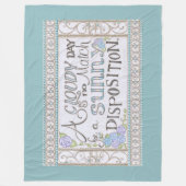 Sonnenuntergang Fleece Blanket (Sea Foam) (Vorderseite)