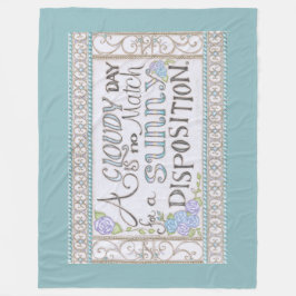 Sonnenuntergang Fleece Blanket (Sea Foam)