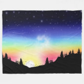 Sonnenuntergang Fleecedecke (Vorderseite (Horizontal))