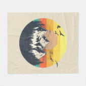 Sonnenuntergang Fleecedecke (Vorderseite (Horizontal))