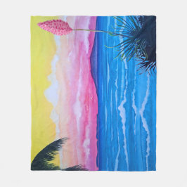 Sonnenuntergang Fleecedecke